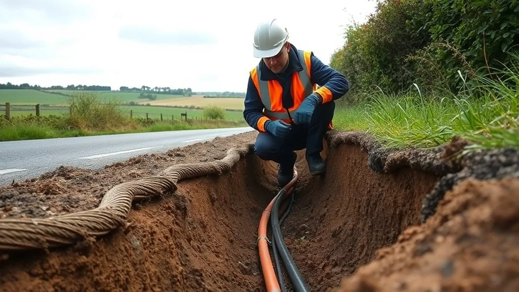 Underground Cable Installation in Erith | Buried Power & Data Lines